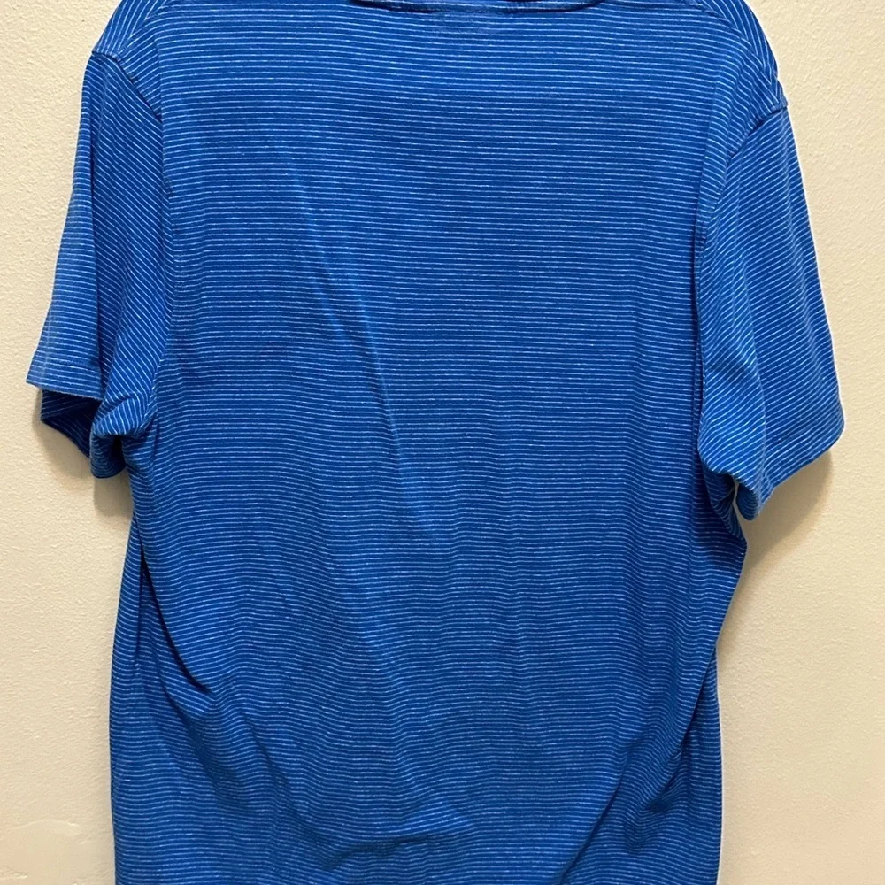 Michael kors blue striped tee shirt size Large pre owned - Picture 10 of 10